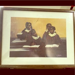 African American Little Girls in school